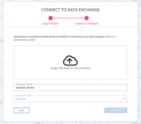 Connection Wizard - Connect to Transport